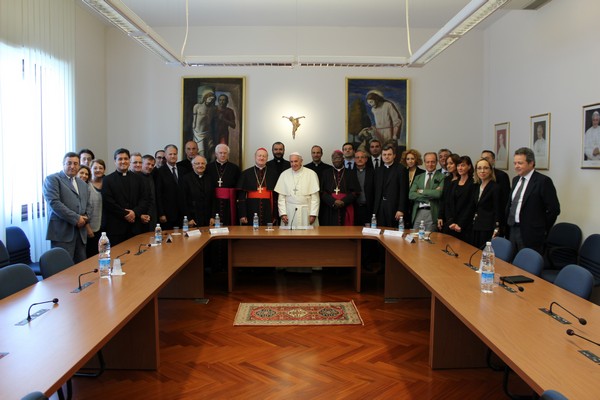 francis12 Photo of Staff with Holy Father