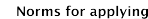 Norms for applying