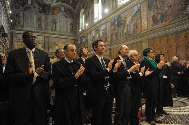 Meeting with Artists in the Sistine Chapel Meeting with Artists in the Sistine Chapel